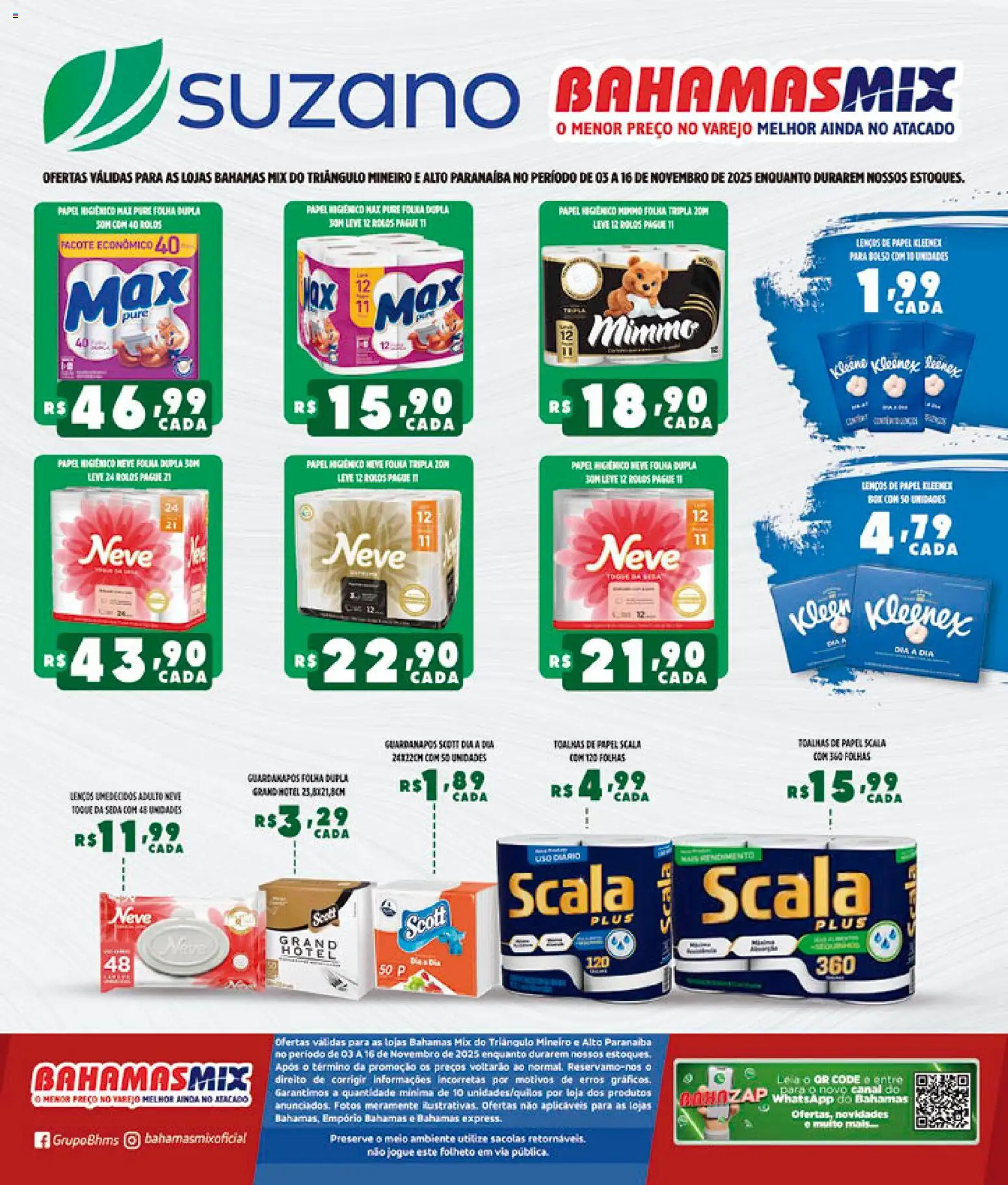 Pré-Visualização do folheto "Ofertas Suzano e Super Globo" da loja Bahamas Mix válido a partir de 06/11/2025