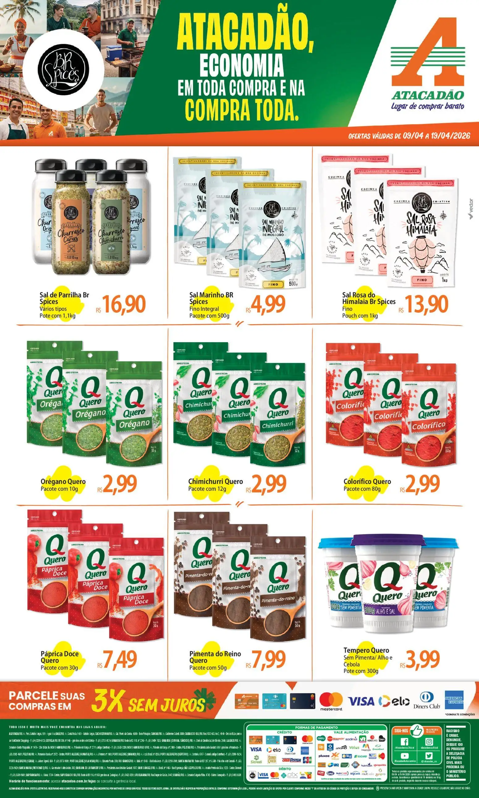 Pré-Visualização do folheto "Atacadão ofertas - RS" da loja Atacadão válido a partir de 09/04/2026