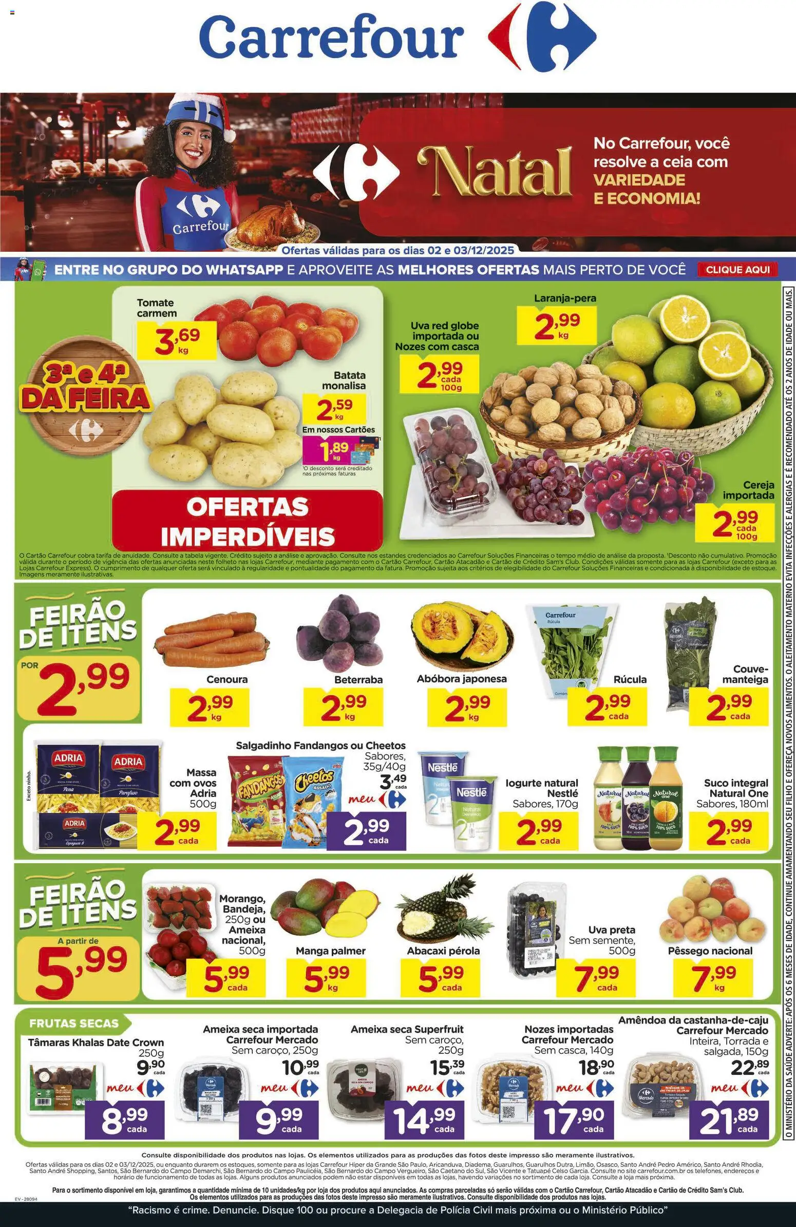 Pré-Visualização do folheto "Ofertas Feira" da loja Carrefour válido a partir de 02/12/2025