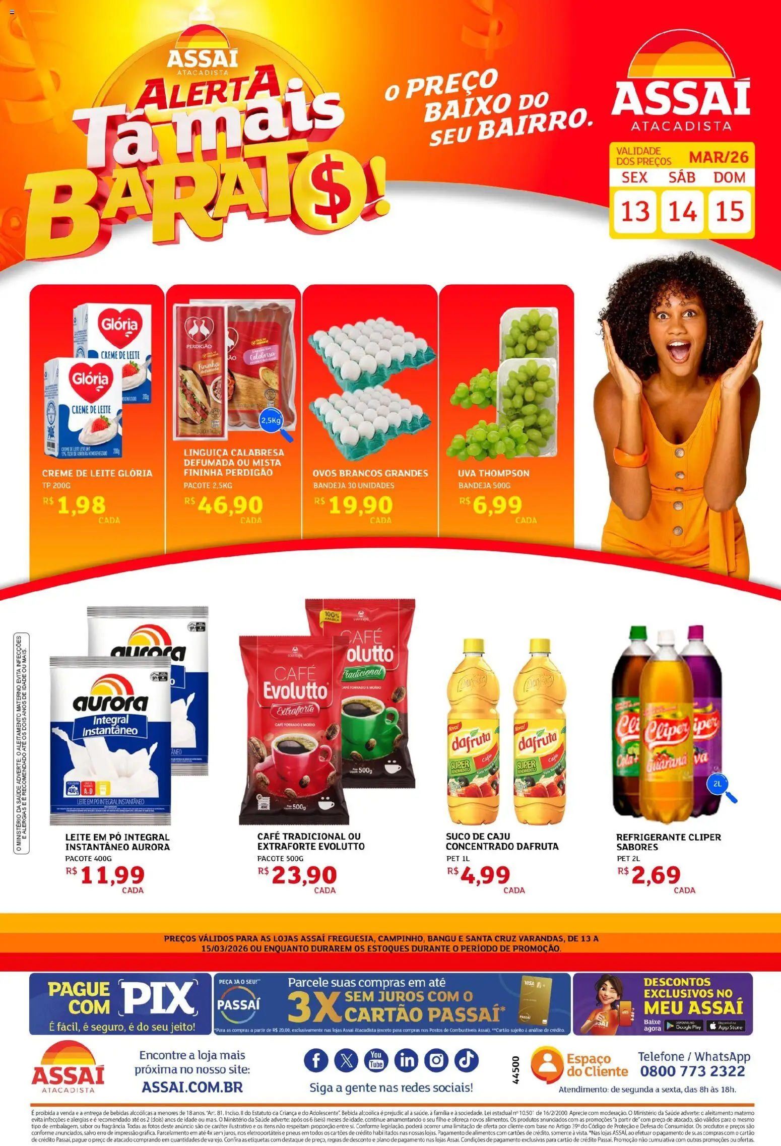 Pré-Visualização do folheto "Assaí Atacadista ofertas - RJ" da loja Assaí Atacadista válido a partir de 13/03/2026