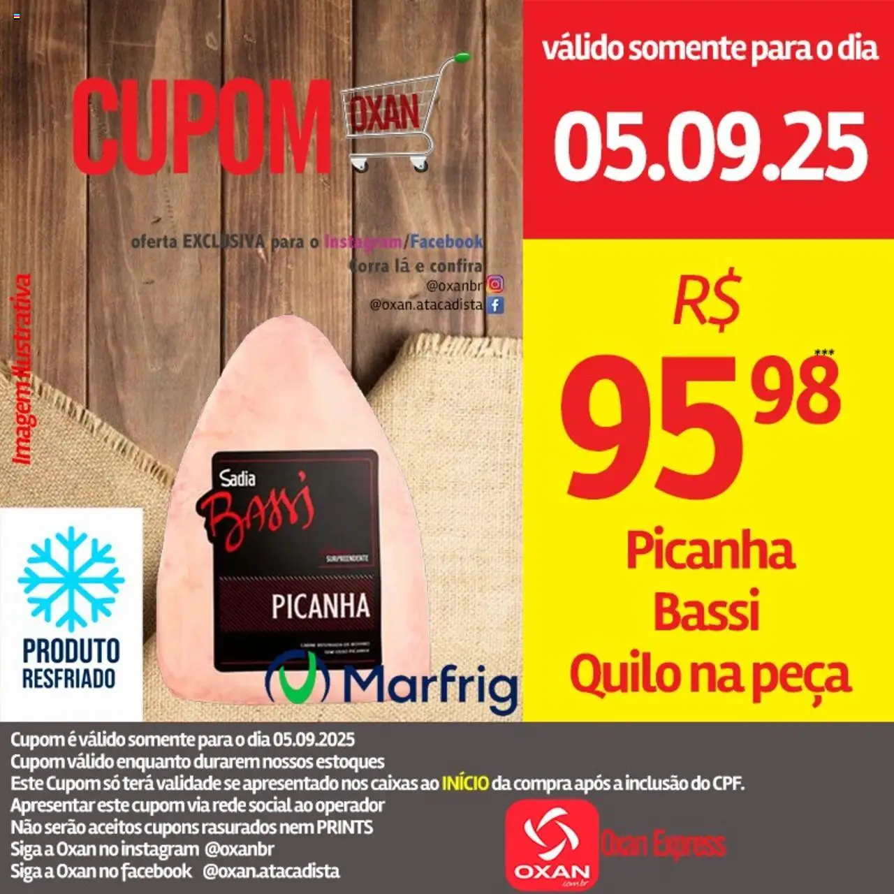 Oxan Atacadista folheto "Ofertas da semana" válido a partir de 05/09/2025 - número de página 1 - Picanha