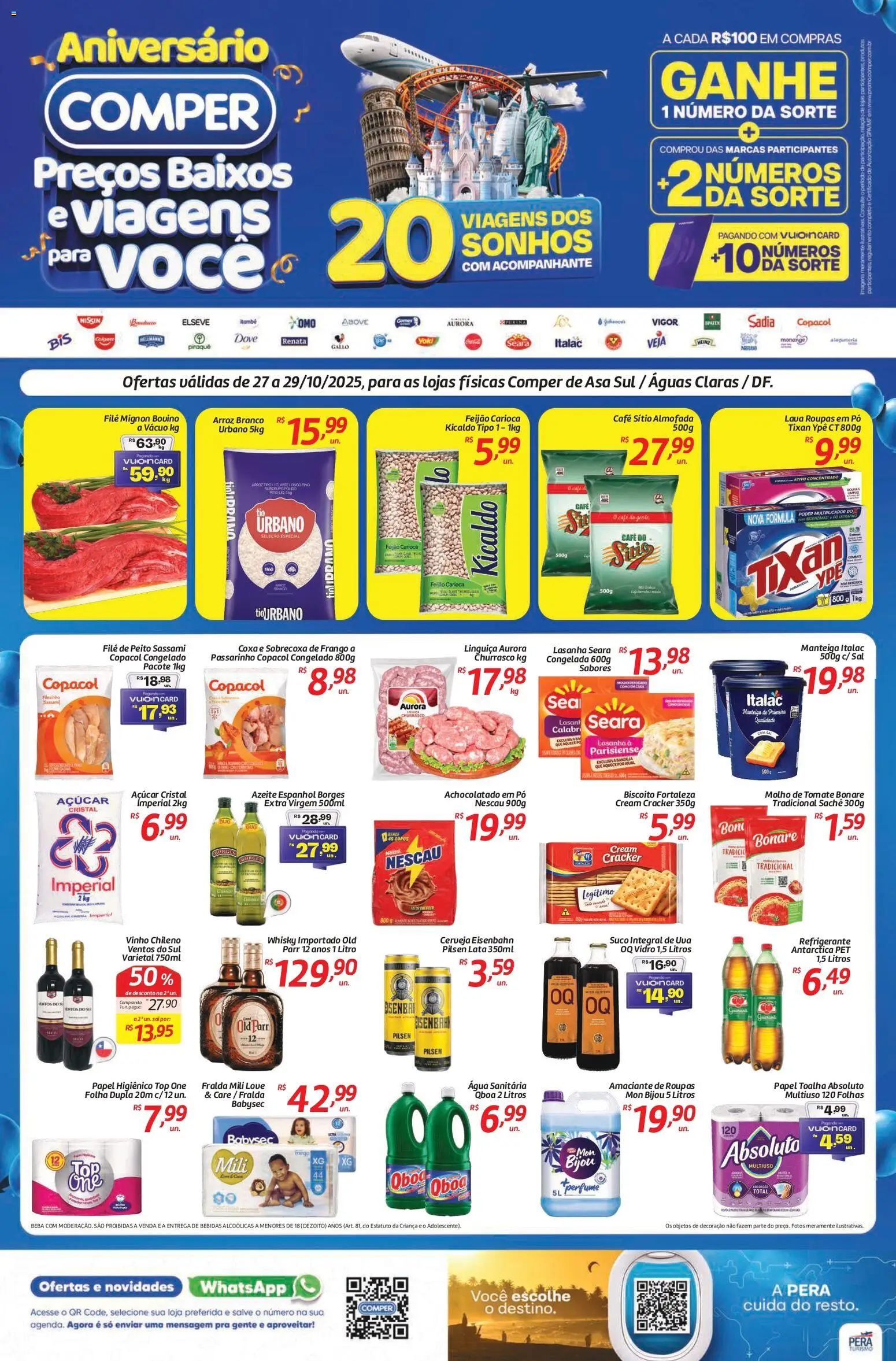 Pré-Visualização do folheto "Ofertas da semana" da loja Comper válido a partir de 27/10/2025