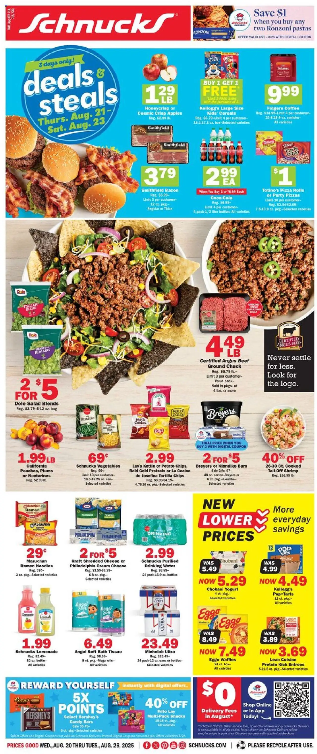 Schnucks Weekly Ad from 08/20/2025 - Flyer - Page number 1