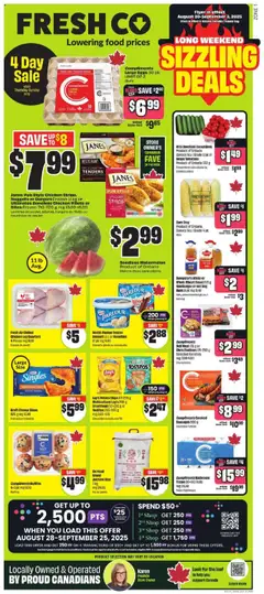 Preview of leaflet Weekly flyer / circulaire from shop FreshCo is valid from Aug 28, 2025