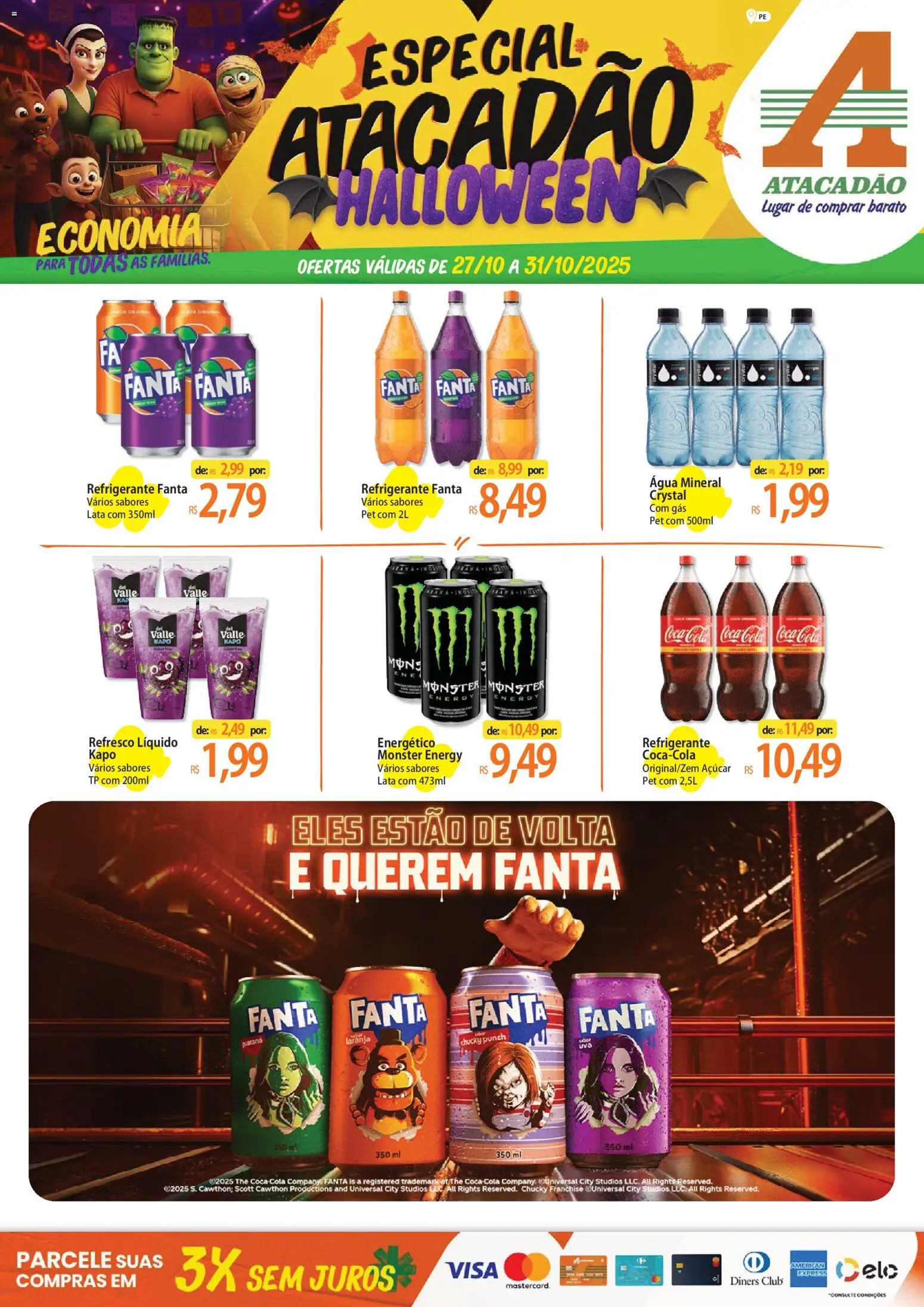 Atacadão folheto "Ofertas - PE" válido a partir de 27/10/2025 - número de página 1