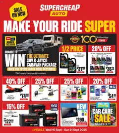 Preview of catalogue Catalogue from shop Supercheap Auto valid 10/09/2025