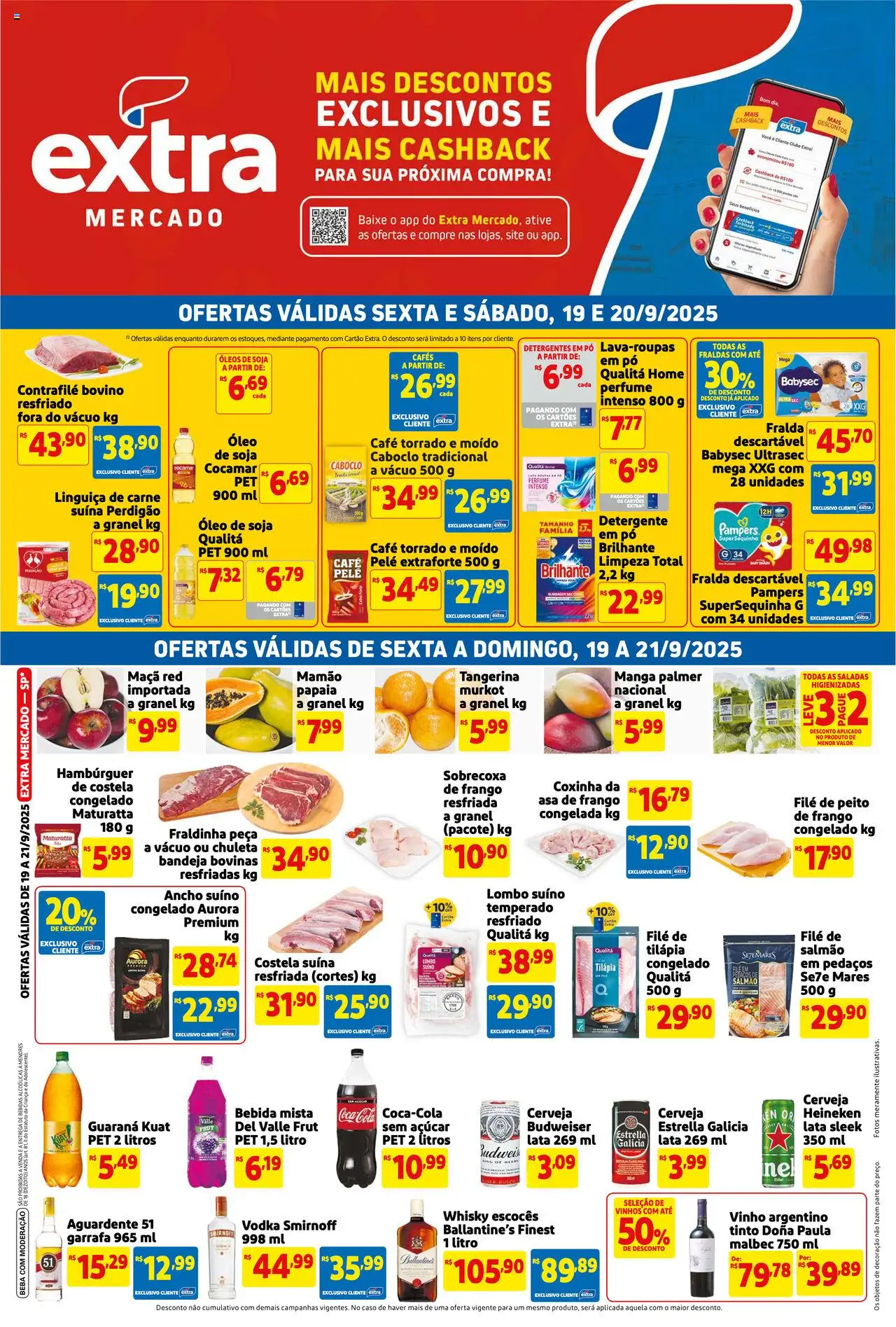 Extra folheto "Ofertas de Mercado Fim de Semana" válido a partir de 19/09/2025 - número de página 1