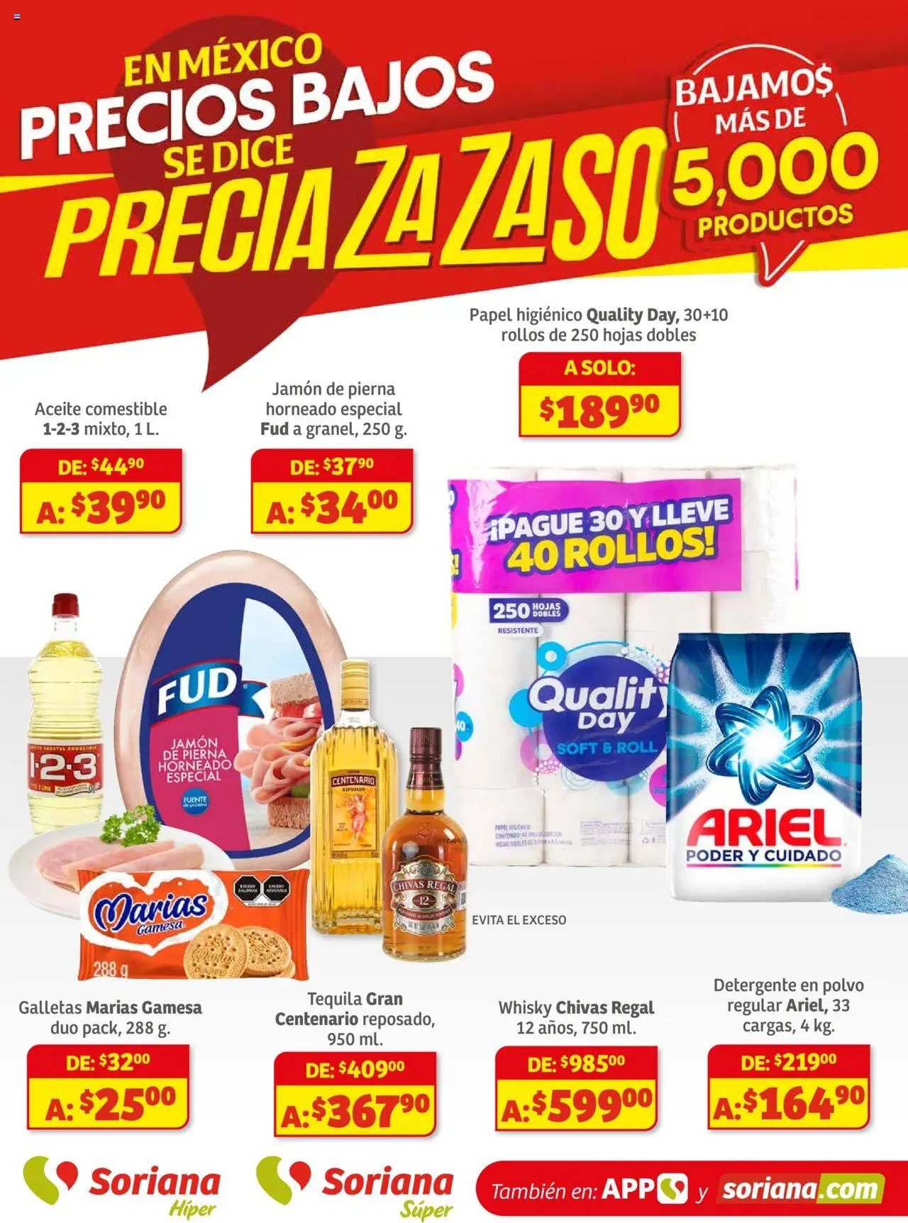 Preciazazaso Híper: Ags, Col, Gto, Jal, Mich Soriana y sus promociones válidas desde el 18/09/2025 - Número de página 1