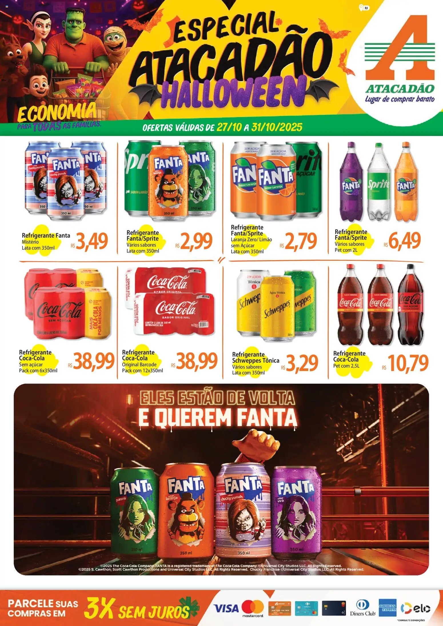 Atacadão folheto "Ofertas - RJ" válido a partir de 27/10/2025 - número de página 1