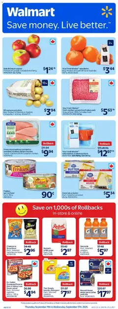 Preview of leaflet Weekly Flyer from shop Walmart is valid from Sep 11, 2025