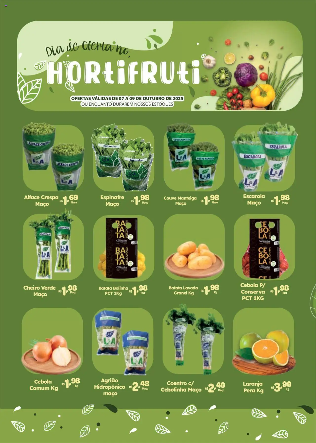 Comercial Esperança folheto "Ofertas Hortifruti" válido a partir de 07/10/2025 - número de página 1