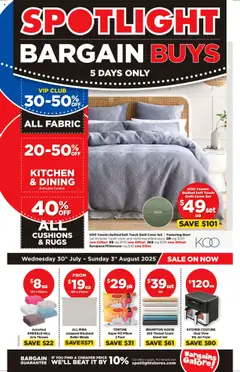 Preview of catalogue Bargain Buys from shop Spotlight valid 30/07/2025