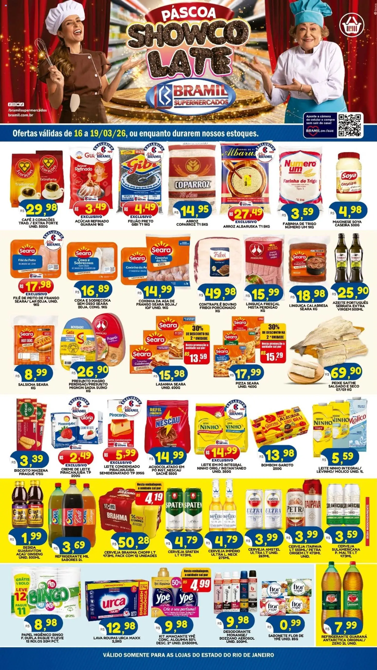 Pré-Visualização do folheto "Bramil Supermercados - Ofertas da semana" da loja Bramil Supermercados válido a partir de 16/03/2026