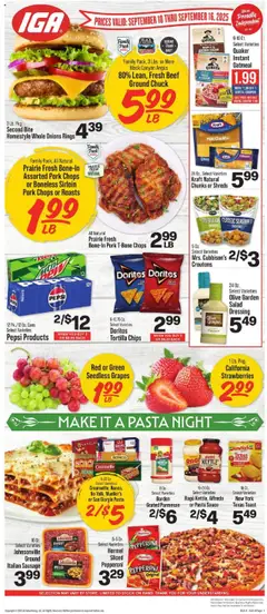 Ad Preview of IGA Weekly Ad from 09/10/2025