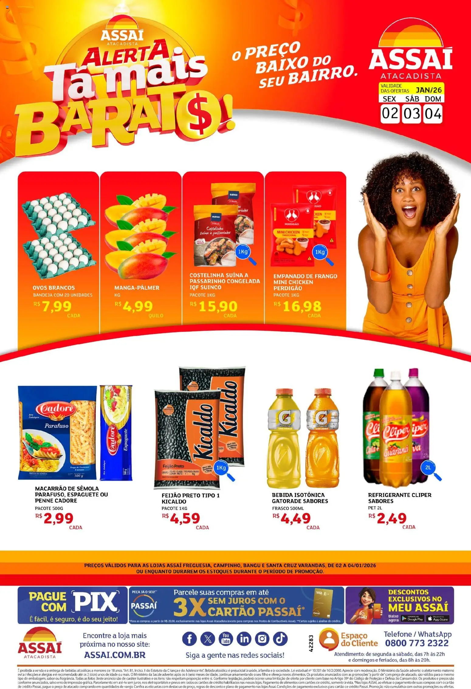 Pré-Visualização do folheto "Encarte - RJ" da loja Assaí Atacadista válido a partir de 02/01/2026