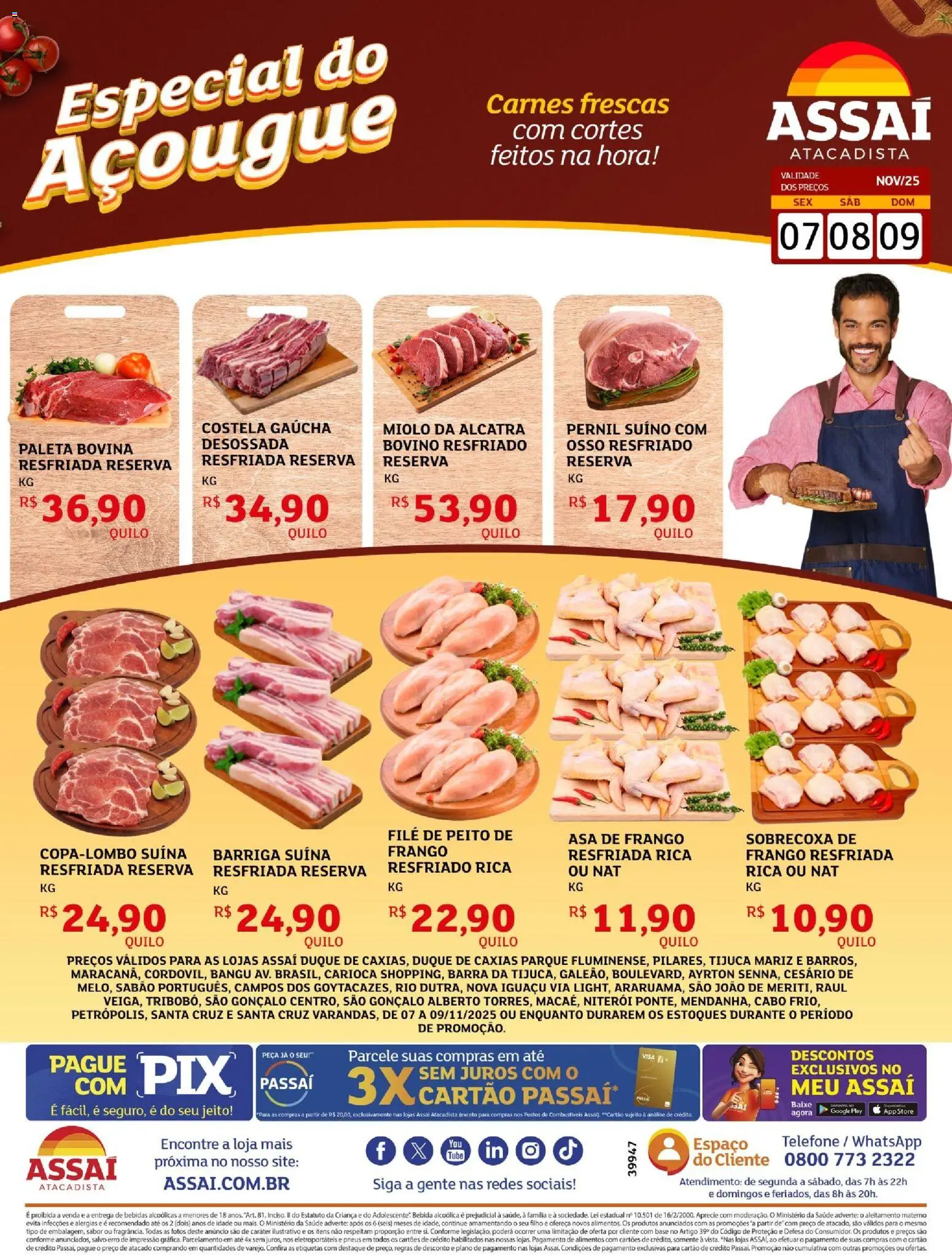 Pré-Visualização do folheto "Encarte - RJ" da loja Assaí Atacadista válido a partir de 06/11/2025