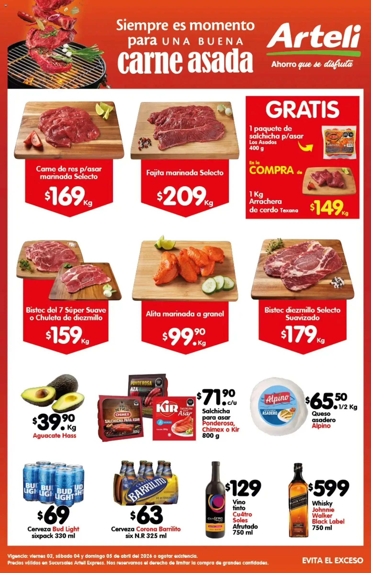 Vista previa las ofertas de la tienda Arteli - Arteli folleto Carne Express desde el 03/04/2026 