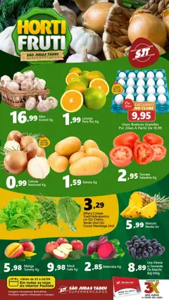 Pré-Visualização do folheto "Ofertas Hortifruti" da loja São Judas Tadeu válido a partir de 23/09/2025