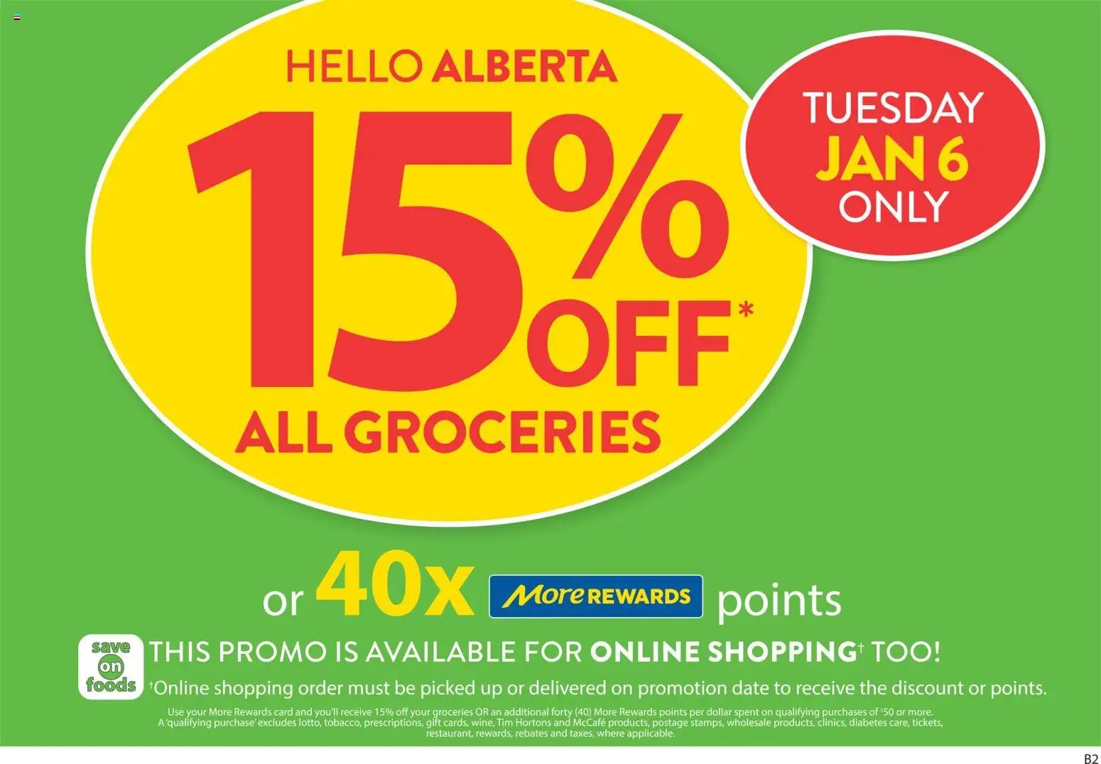 Preview of leaflet Weekly flyer / circulaire from shop Save on foods is valid from Jan 01, 2026