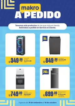 Vista previa de Volante A Pedido #2 de la tienda Makro válido desde 19/09/2025