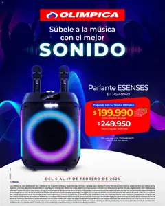  Vista previa del prospecto Especial de Audio del almacen Olímpica válida del 06/02/2026 al 17/02/2026