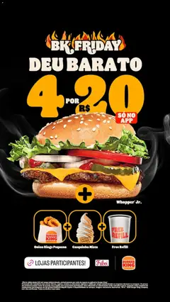 Pré-Visualização do folheto "Black Friday" da loja Burger King válido a partir de 14/11/2025