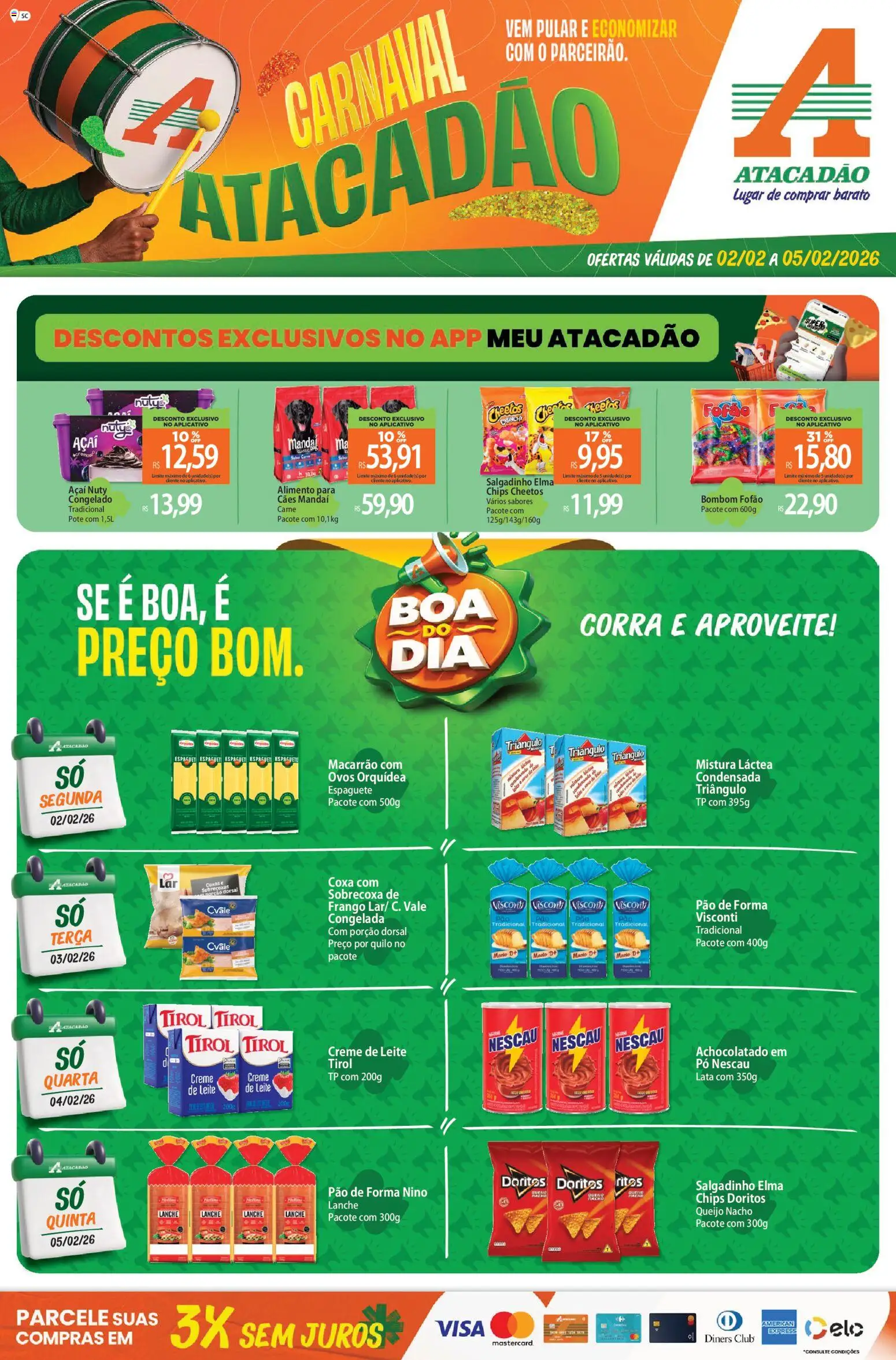 Pré-Visualização do folheto "Ofertas - SC" da loja Atacadão válido a partir de 02/02/2026