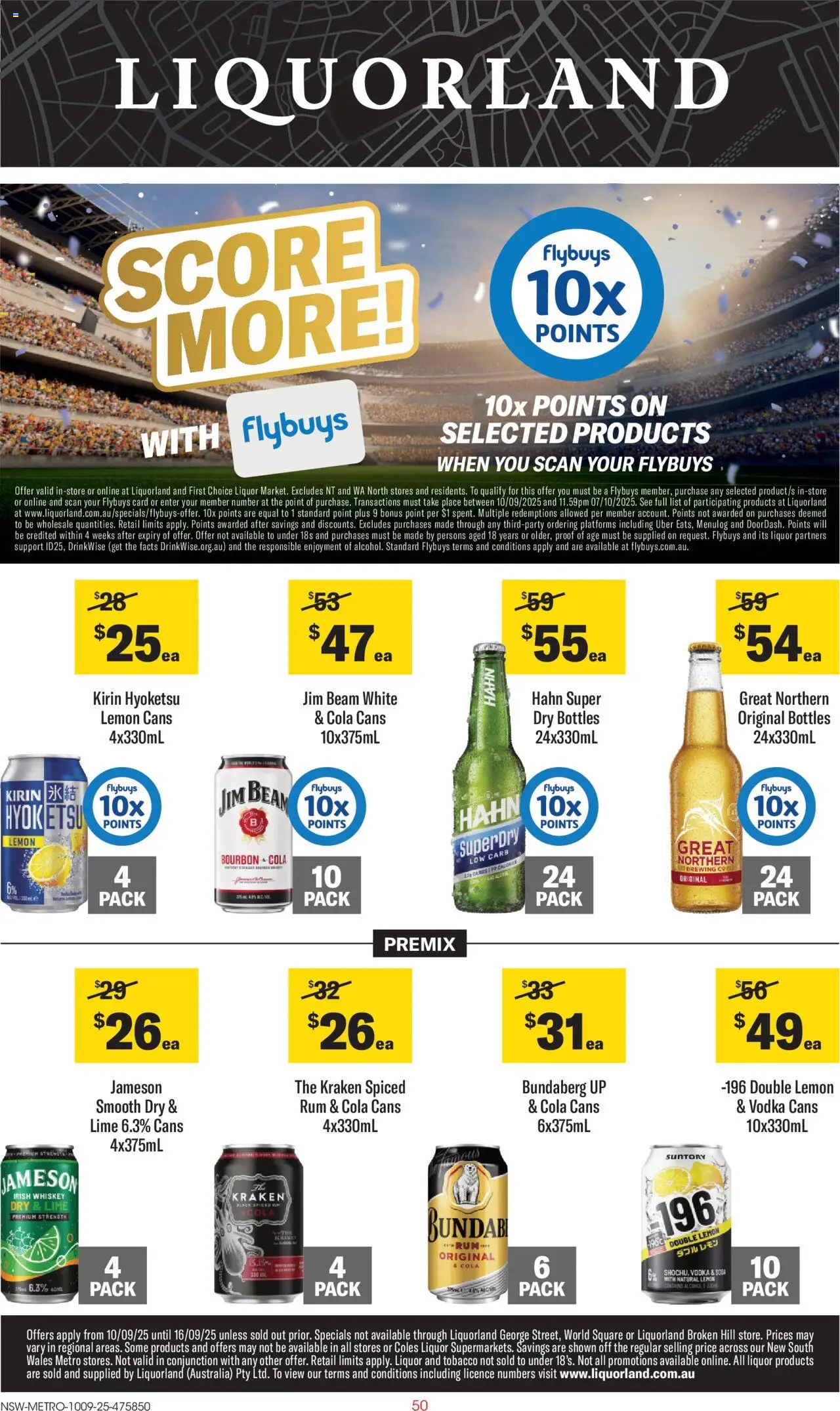 Liquorland catalogue valid from 10/09/2025 - page 1