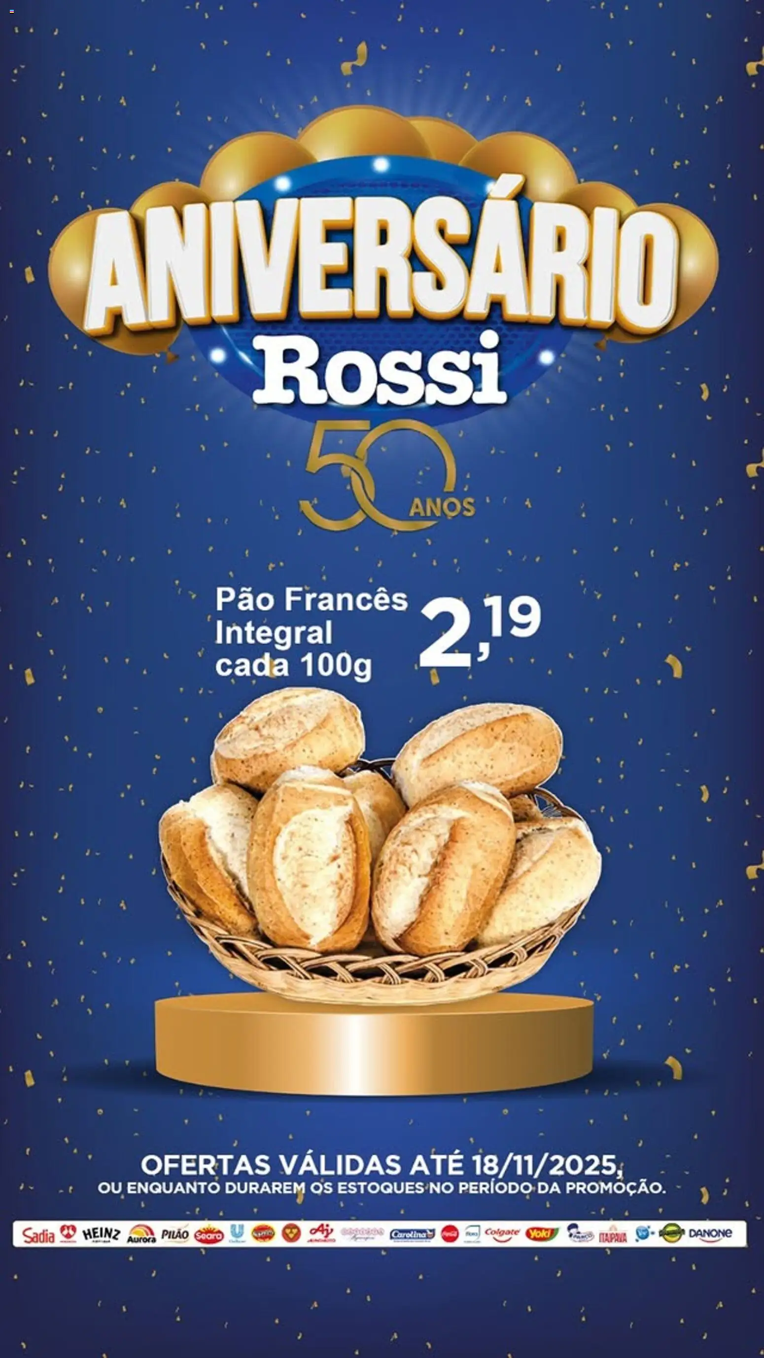 Pré-Visualização do folheto "Ofertas da semana" da loja Rossi Supermercados válido a partir de 13/11/2025