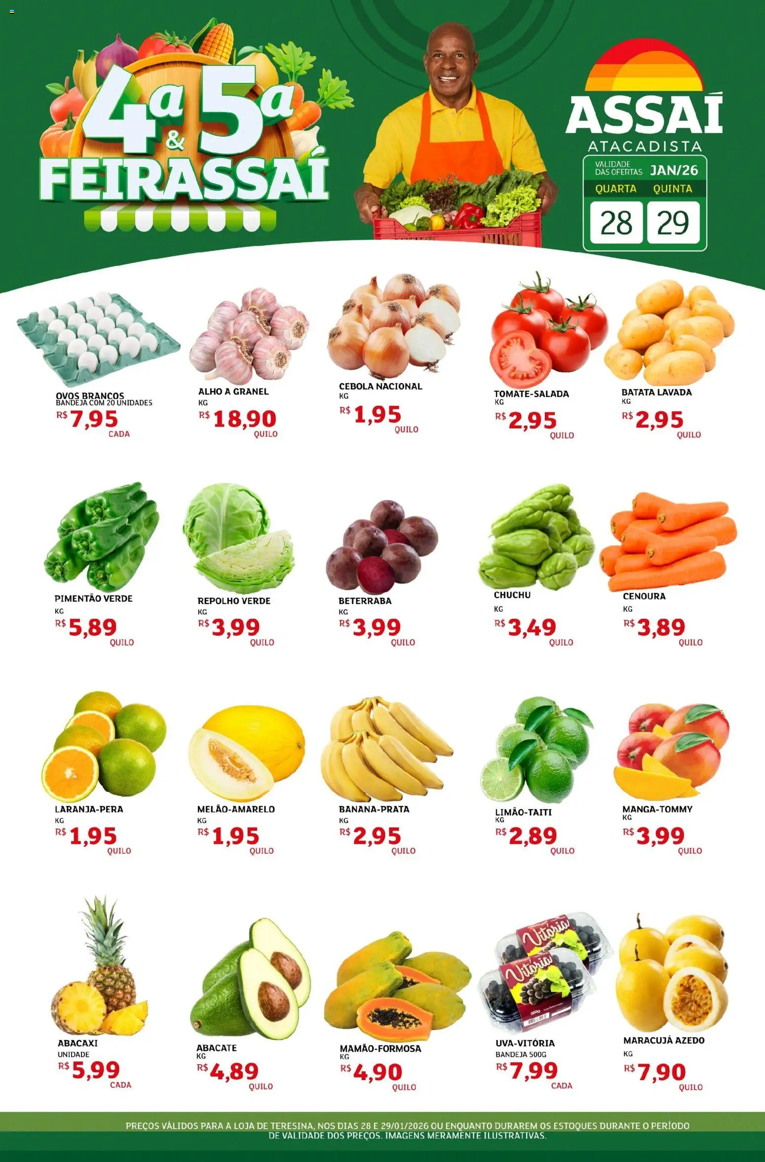 Pré-Visualização do folheto "Encarte - PI" da loja Assaí Atacadista válido a partir de 28/01/2026
