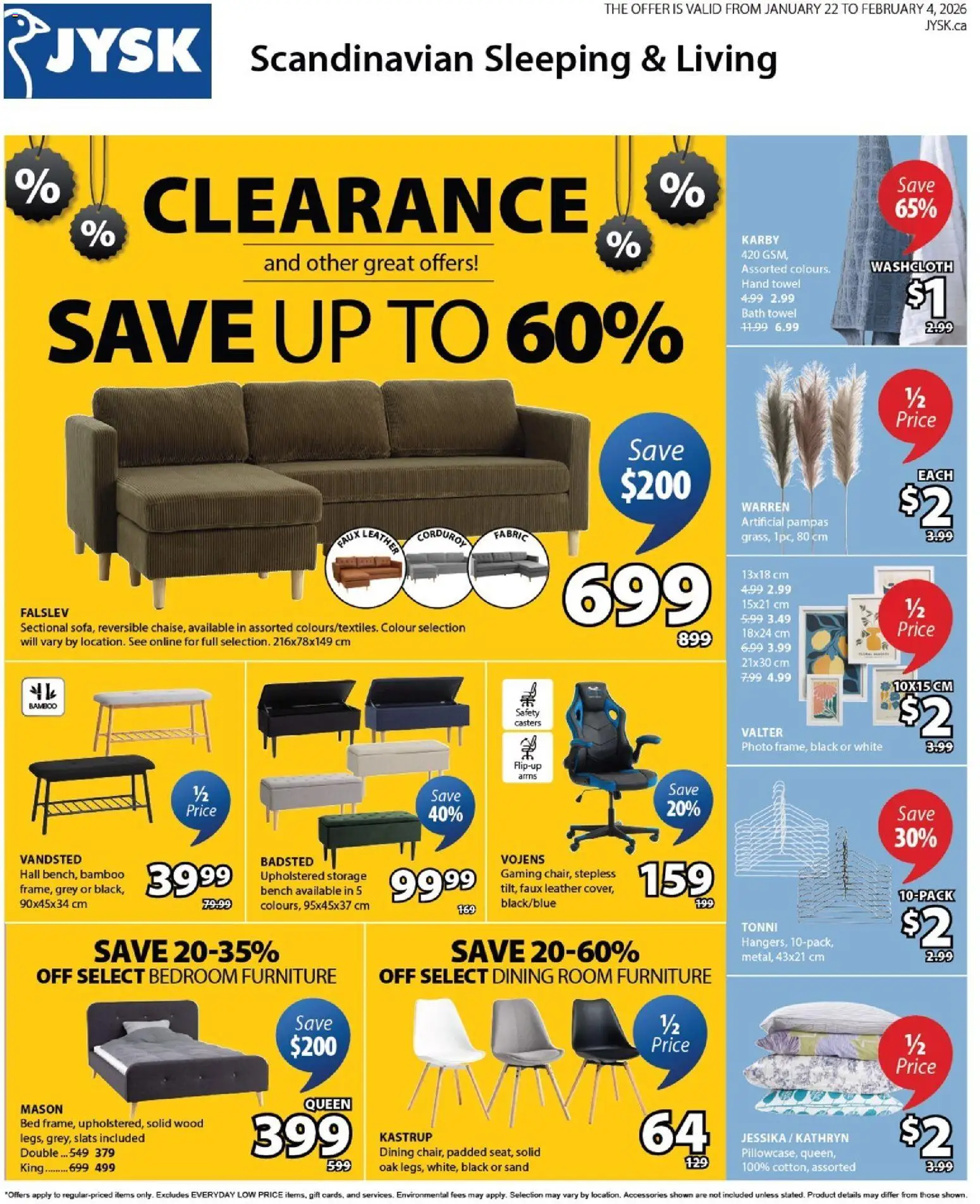 Preview of leaflet Weekly Flyer from shop JYSK is valid from Jan 22, 2026