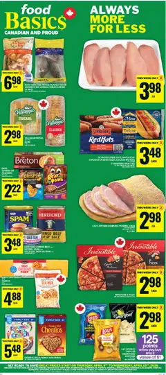 Preview of leaflet Food Basics weekly flyer - Ajax from shop Food Basics is valid from Apr 09, 2026
