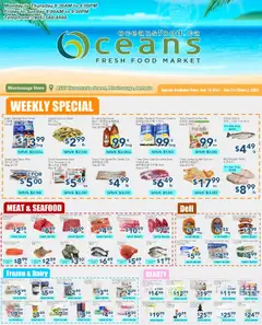 Preview of leaflet Weekly Flyer - Mississauga from shop Oceans is valid from Jul 18, 2025