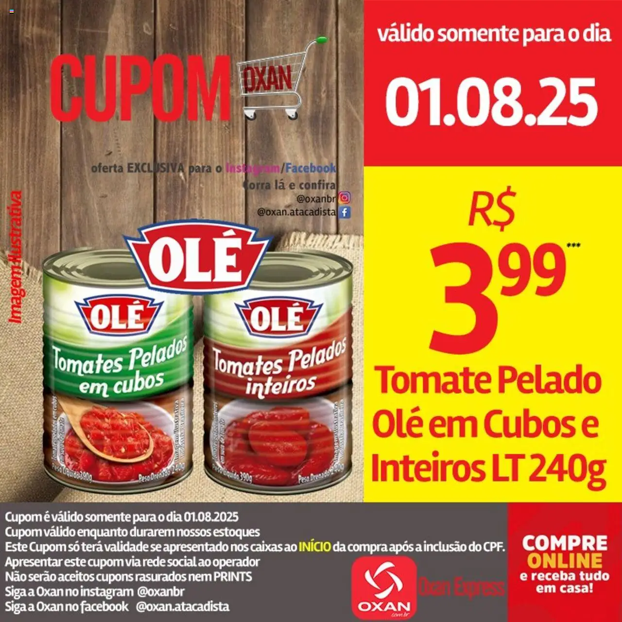 Oxan Atacadista folheto "Ofertas da semana" válido a partir de 01/08/2025 - número de página 1