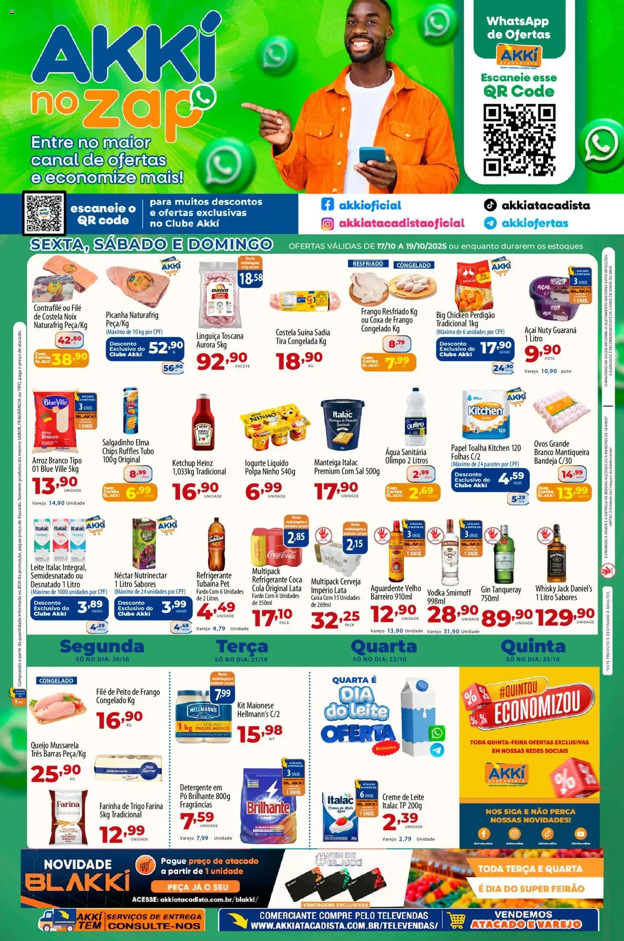 Akki Atacadista folheto "Ofertas da semana" válido a partir de 17/10/2025 - número de página 1