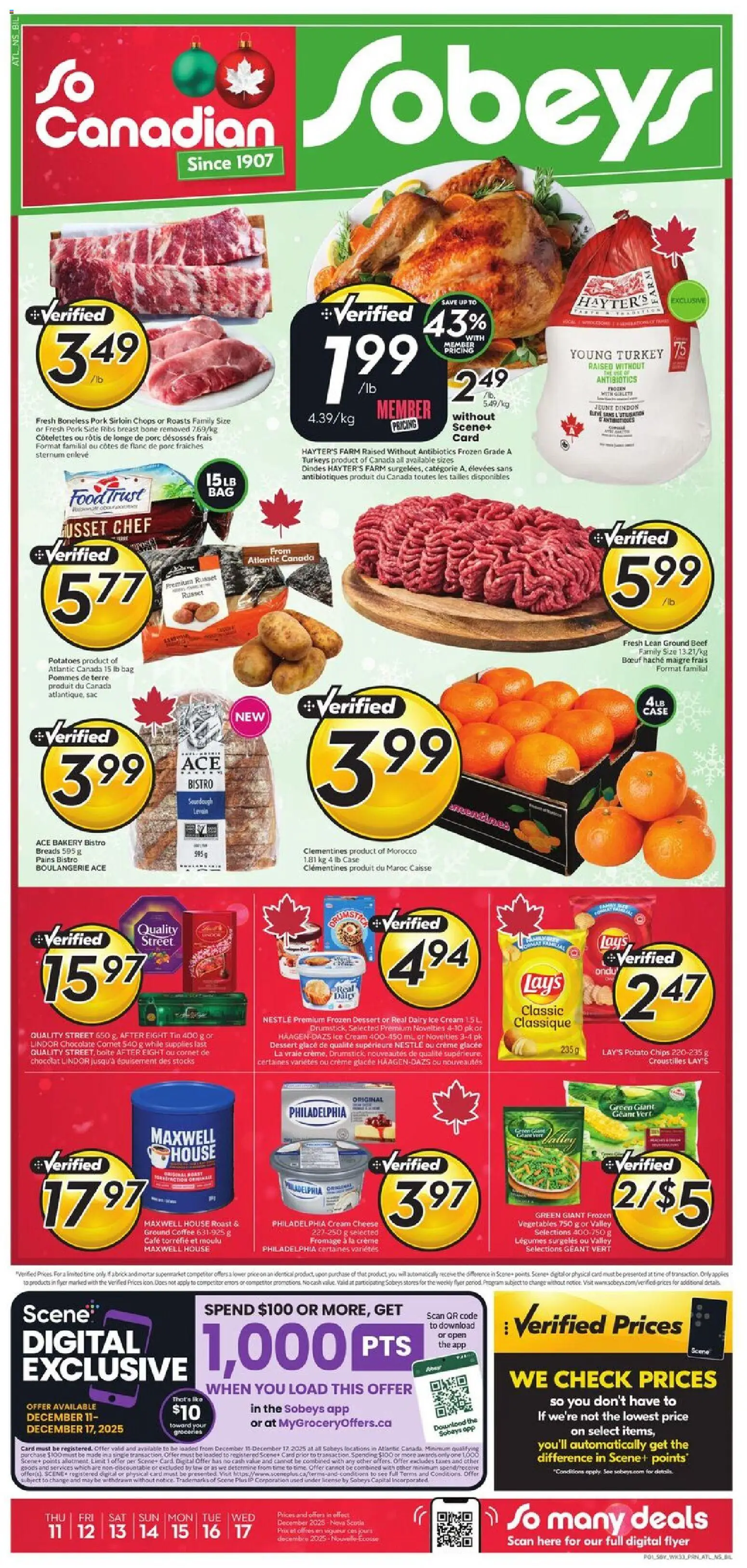 Preview of leaflet Weekly Flyer - NS from shop Sobeys is valid from Dec 11, 2025