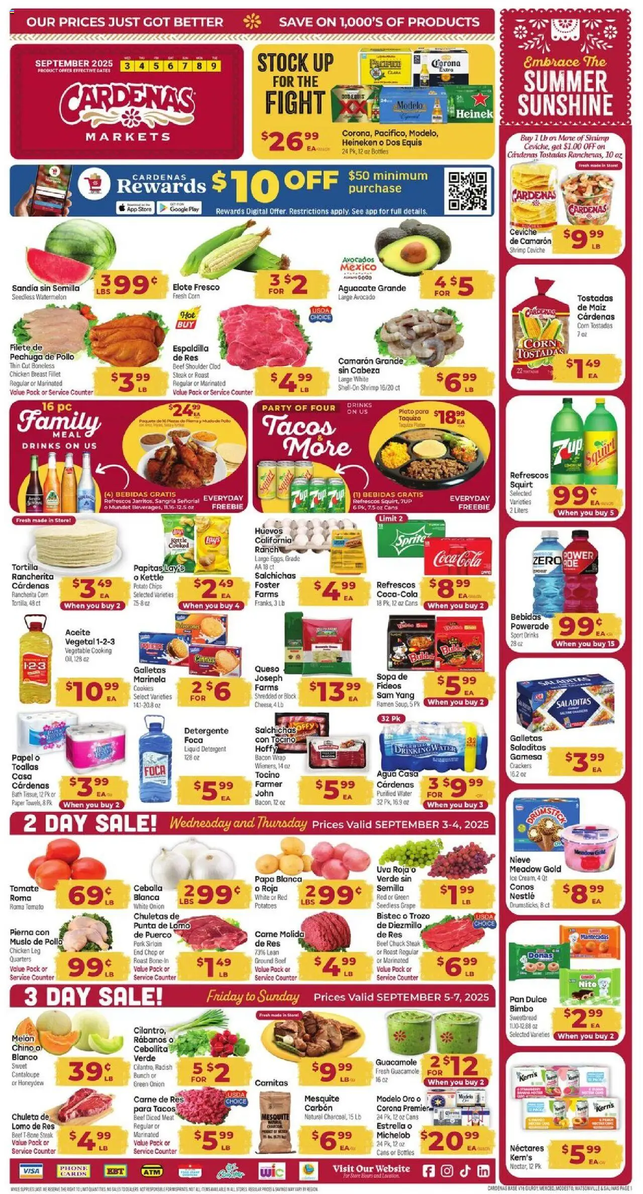 Cardenas Weekly Ad - CA from 09/03/2025 - Flyer - Page number 1
