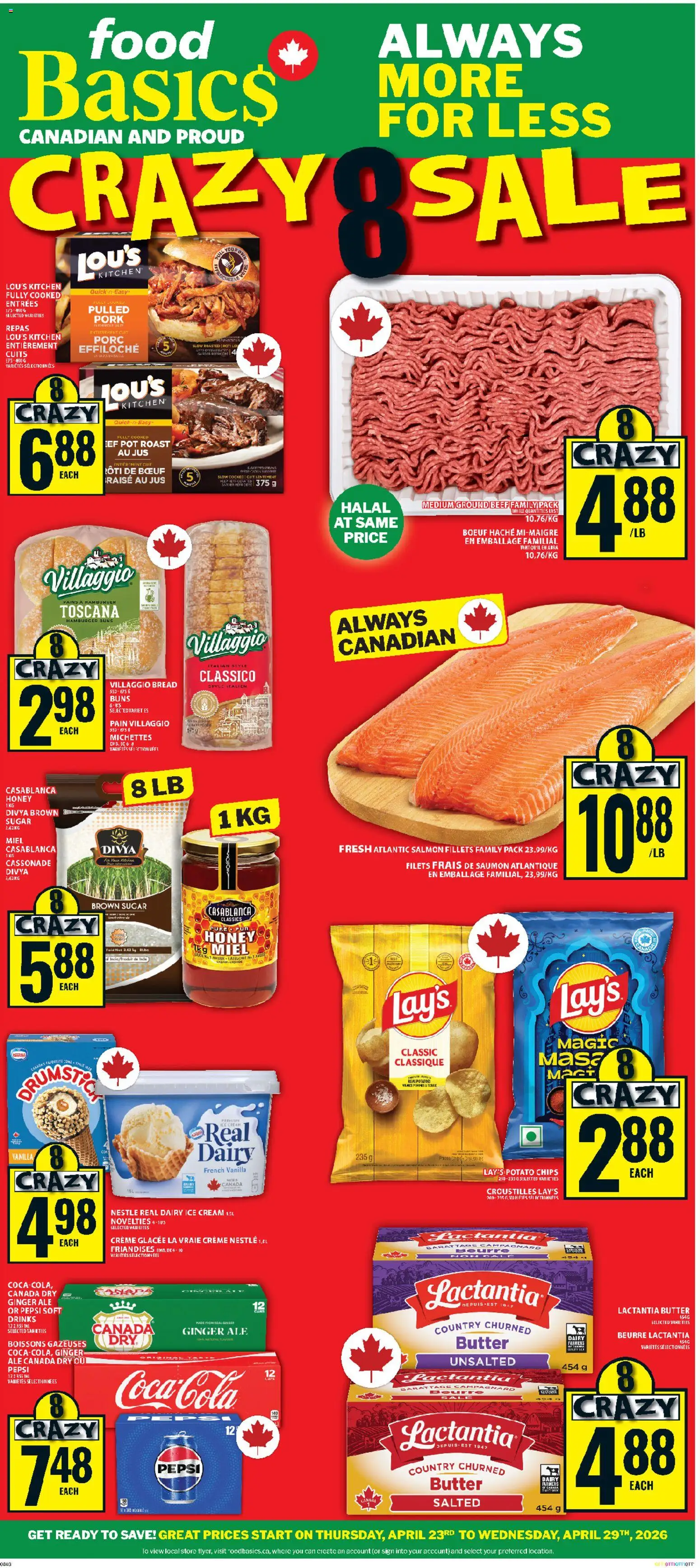 Preview of leaflet Food Basics weekly flyer - Kanata from shop Food Basics is valid from Apr 23, 2026