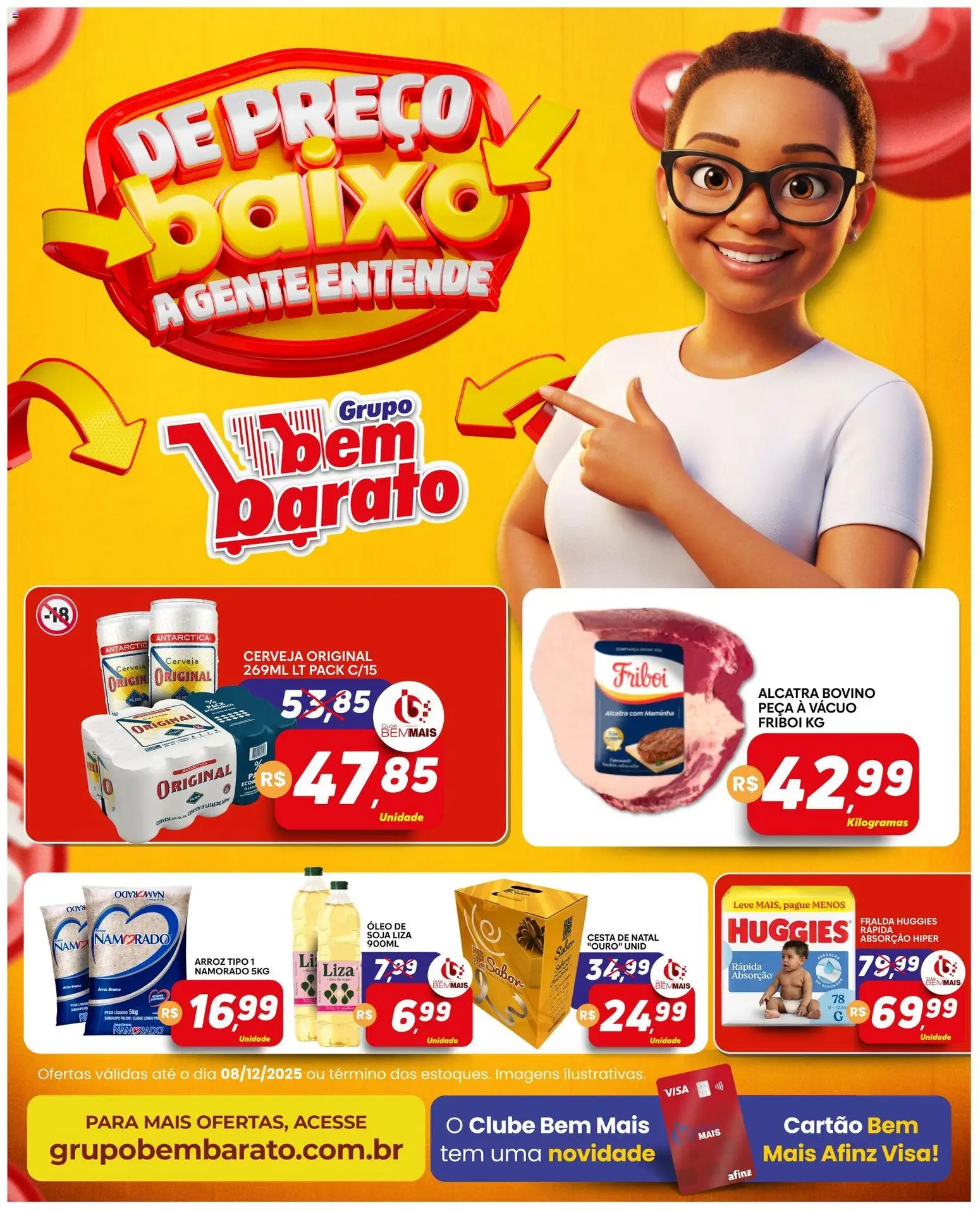 Pré-Visualização do folheto "Ofertas da semana" da loja Supermercado Bem Barato válido a partir de 02/12/2025