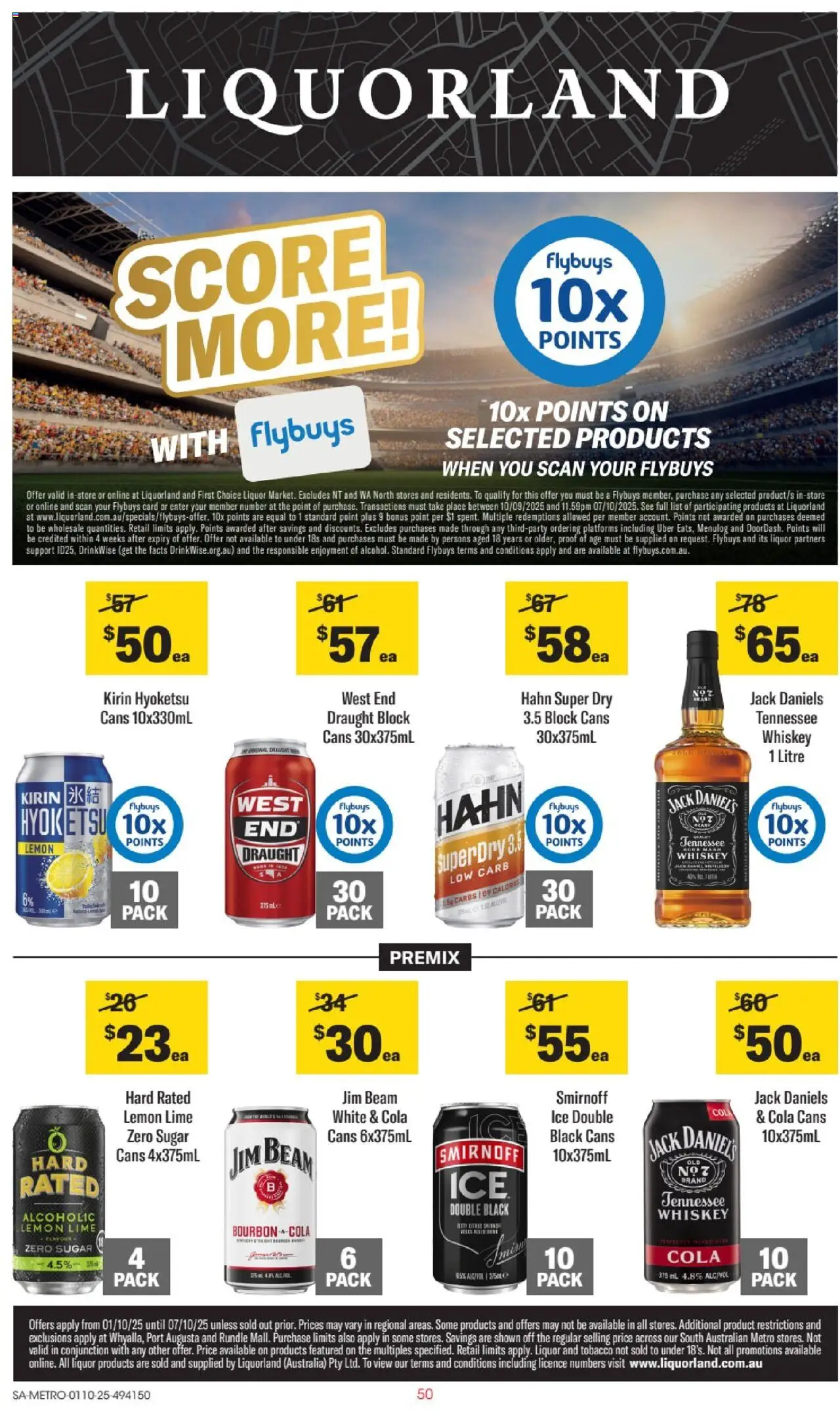 Liquorland catalogue valid from 01/10/2025 - page 1