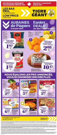 Un aperçu du dépliant Giant Tiger weekly flyer / circulaire du magasin Giant Tiger est valide à partir 1 avr. 2026