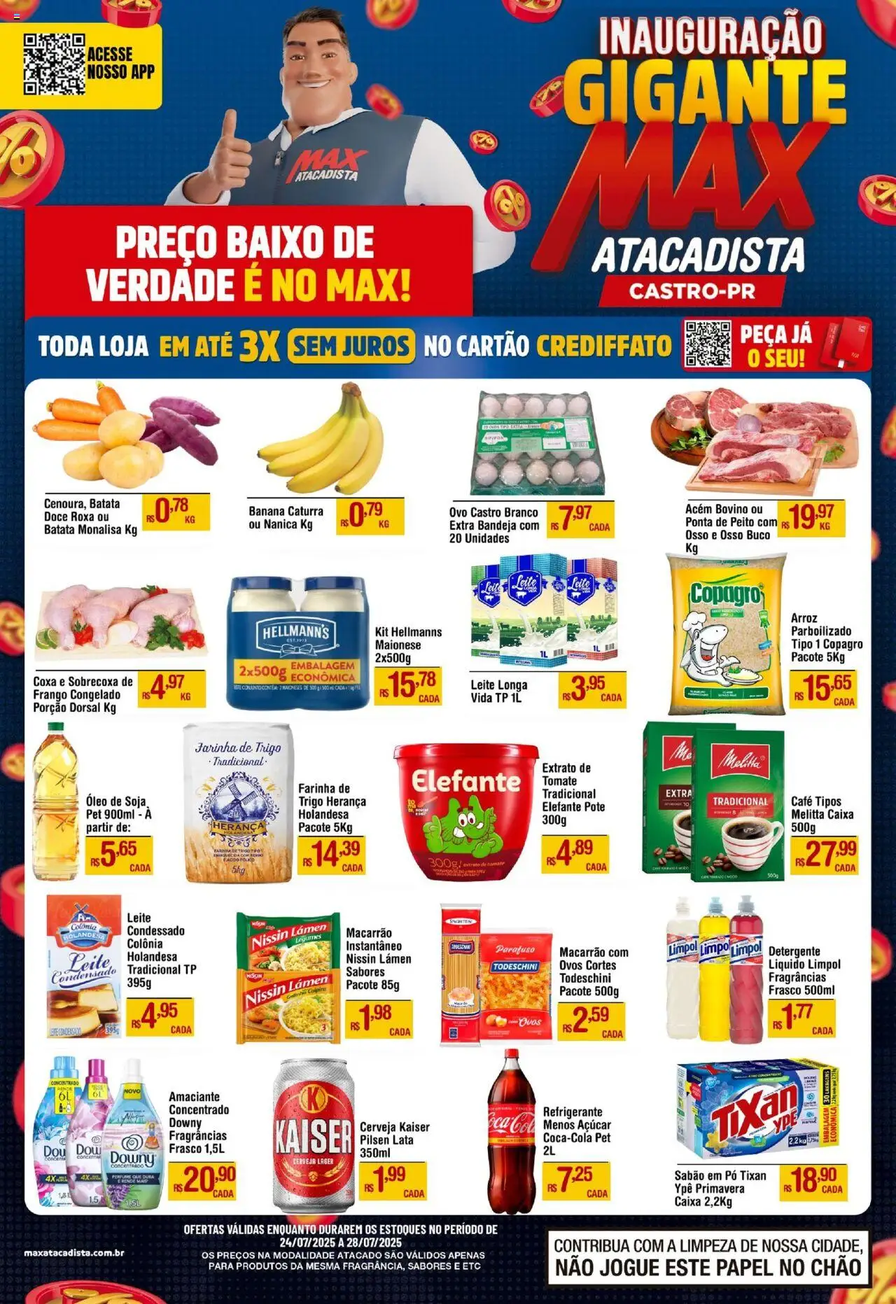 Max Atacadista folheto "Ofertas Semanal" válido a partir de 24/07/2025 - número de página 1