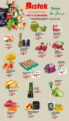 Pré-Visualização do folheto "Ofertas Hortifruti" da loja Bistek Supermercados válido a partir de 16/12/2025