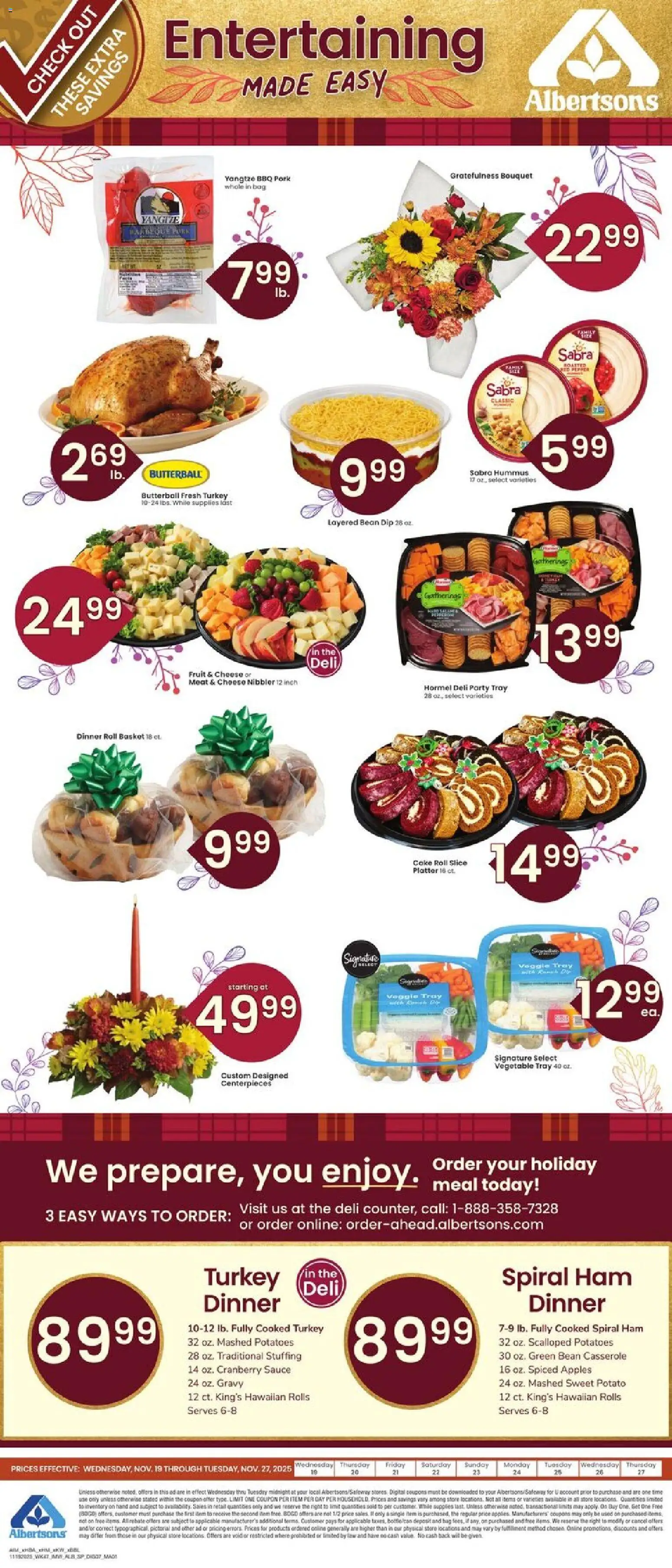 Ad Preview of Albertsons Specialty Publication from 11/19/2025