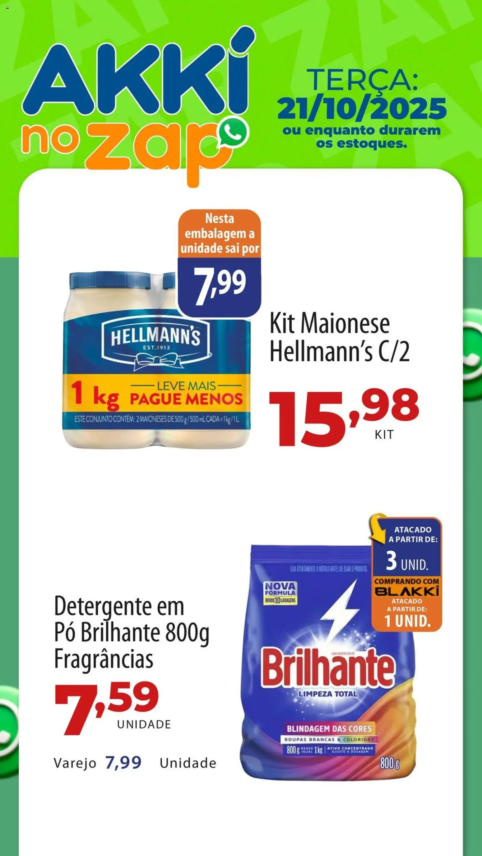 Akki Atacadista folheto "Ofertas do Dia" válido a partir de 21/10/2025 - número de página 1