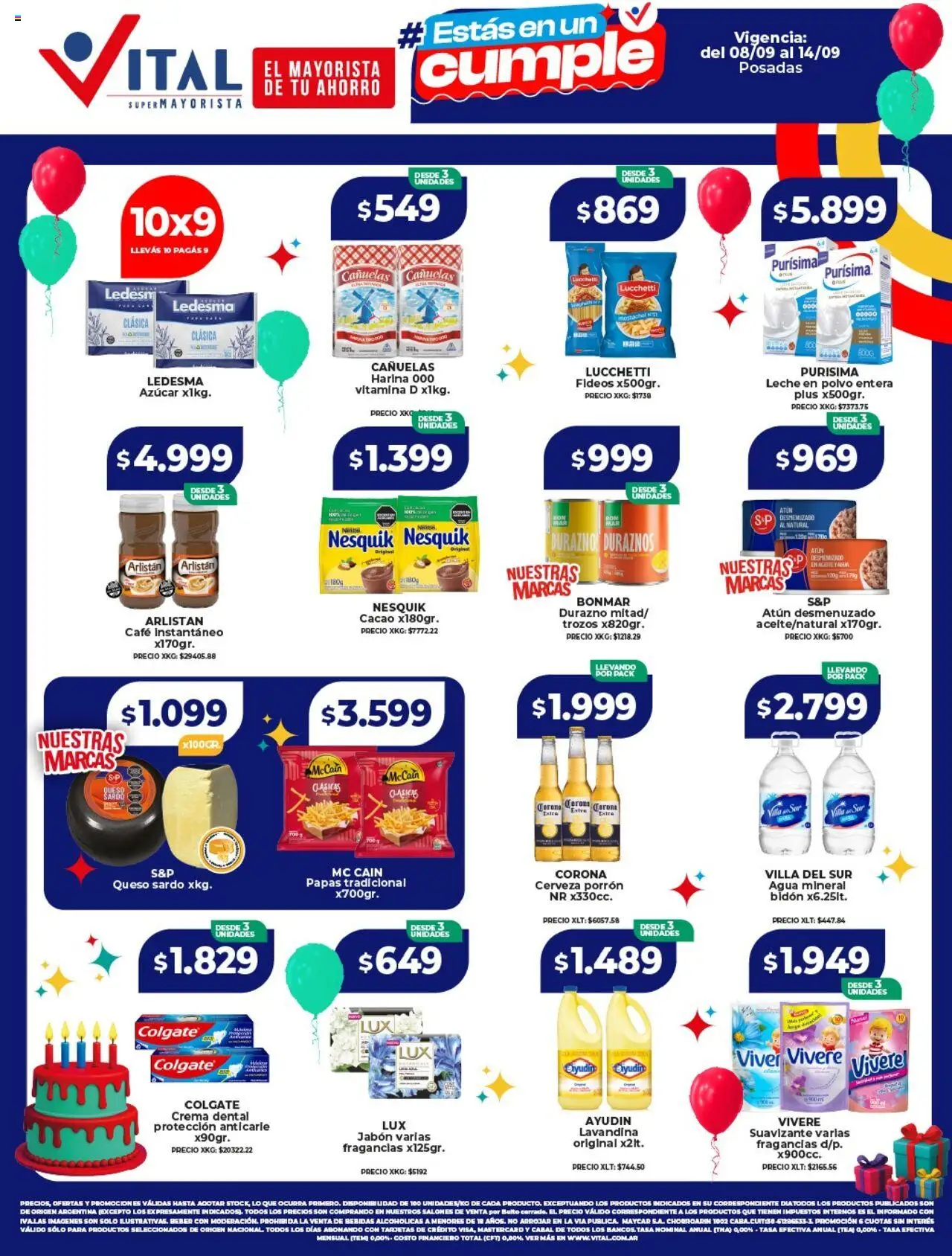 Vital Ofertas - Posadas del 08/09/2025 >> Catálogo