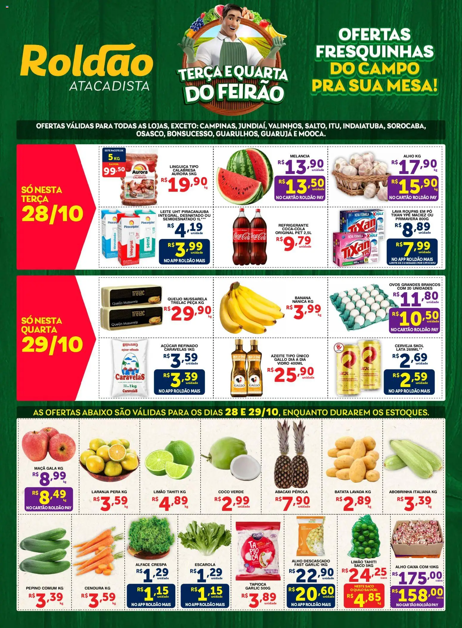 Pré-Visualização do folheto "Ofertas Hotifruti " da loja Roldão válido a partir de 28/10/2025