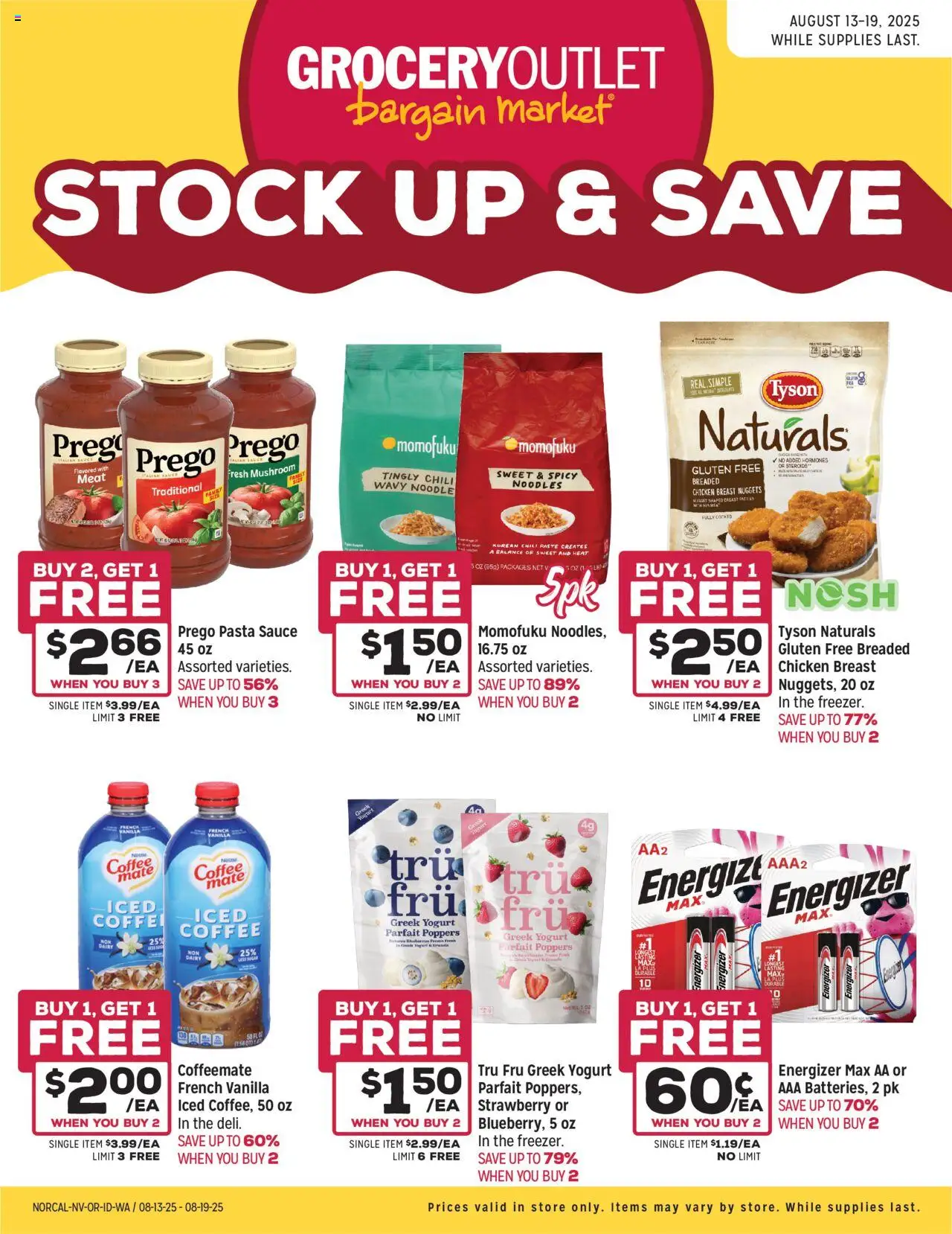 Grocery Outlet Weekly Ad from 08/13/2025 - Flyer - Page number 1