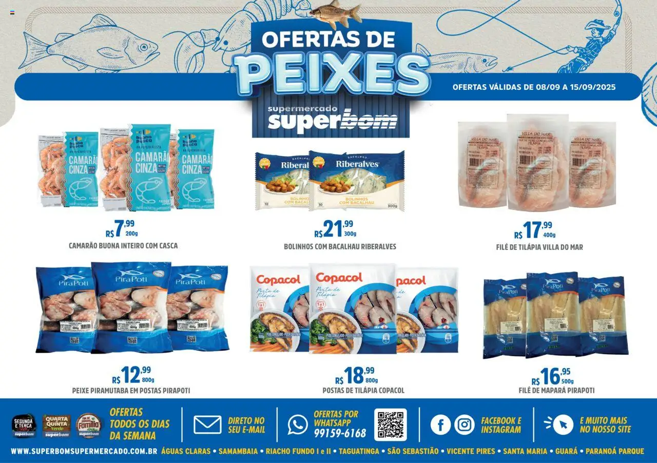 Superbom folheto "Ofertas de Peixes" válido a partir de 08/09/2025 - número de página 1