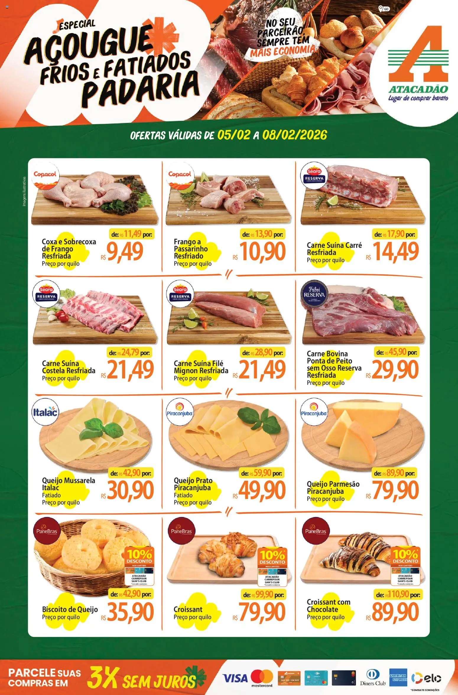 Pré-Visualização do folheto "Ofertas - GO" da loja Atacadão válido a partir de 05/02/2026